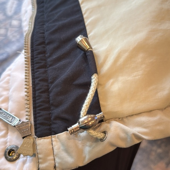 Vintage Tyrolia Skiwear Faux Fur Trim Hooded Khaki Parka Size Medium - Picture 9 of 16